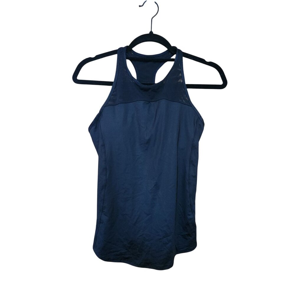 Athleta Womens Navy Racerback Tank Top S Lightweight Activewear Sleeveless
